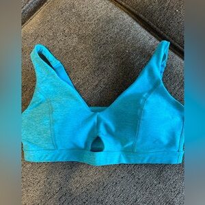 Medium Spacedye cut to bra in blue glow heather NWT by Beyond Yoga